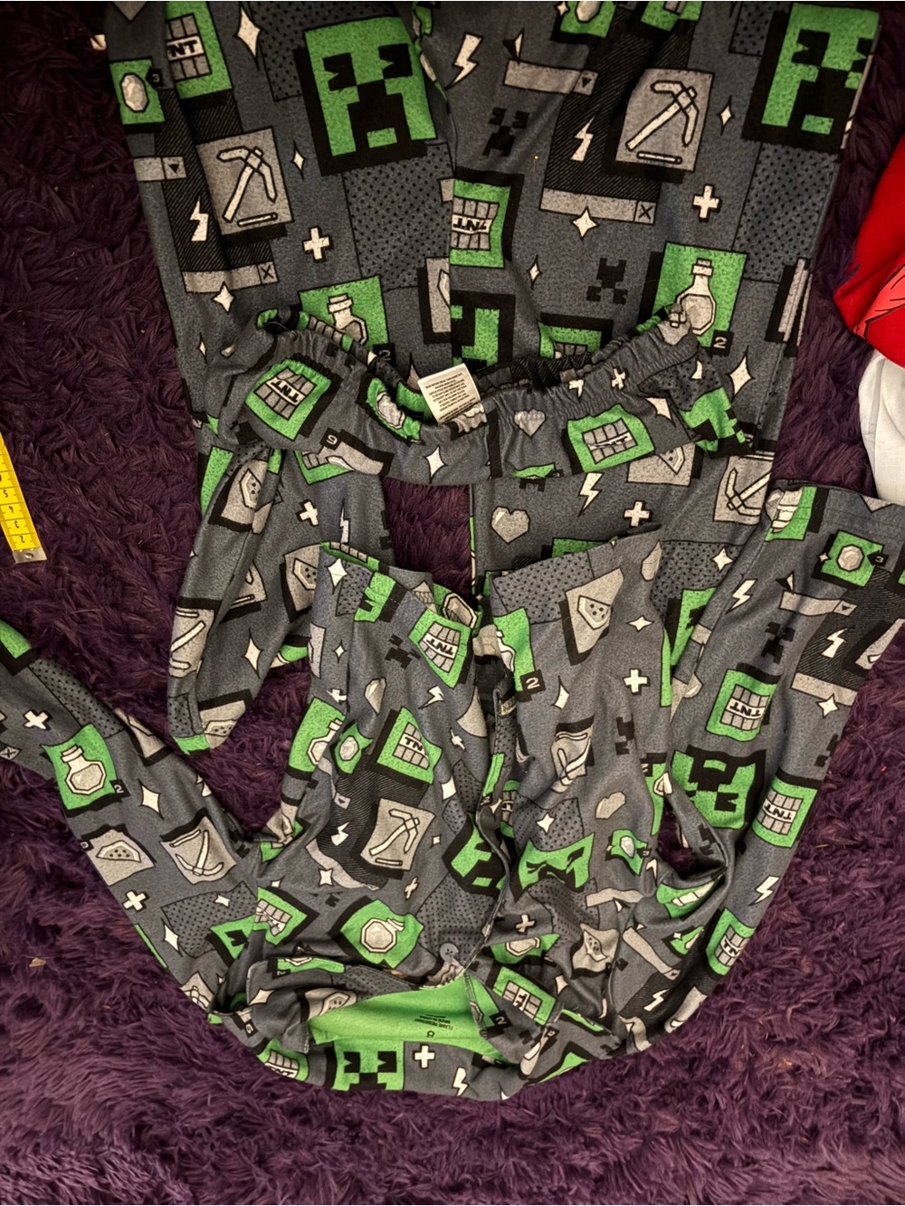 Kids Gray & Green Gaming Print Pajama Set